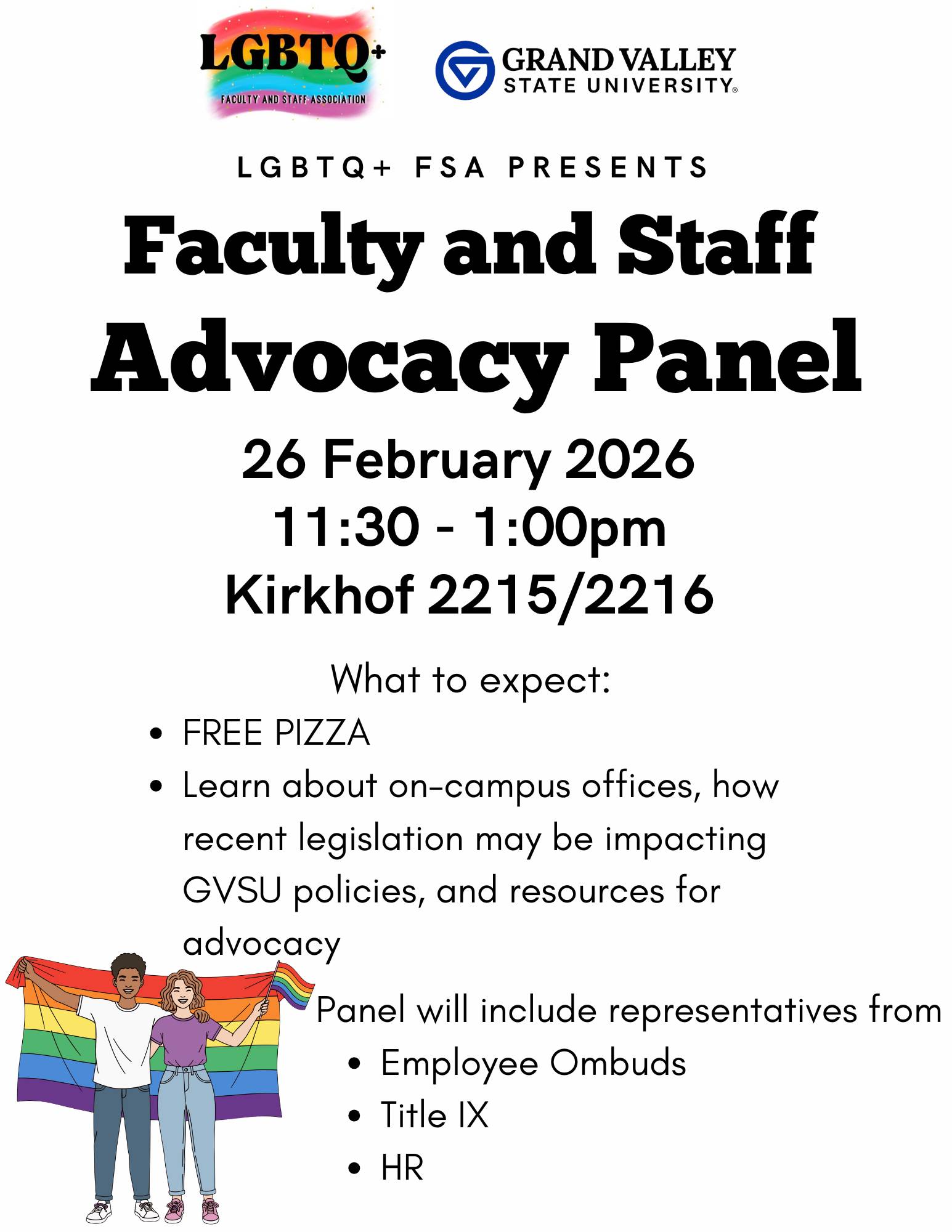 flyer for the advocacy training panel